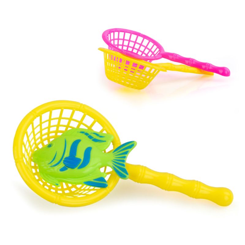Vissen Handvat Netto Voor Plastic Vissen Speelgoed Familie Indoor Games Kids K92D
