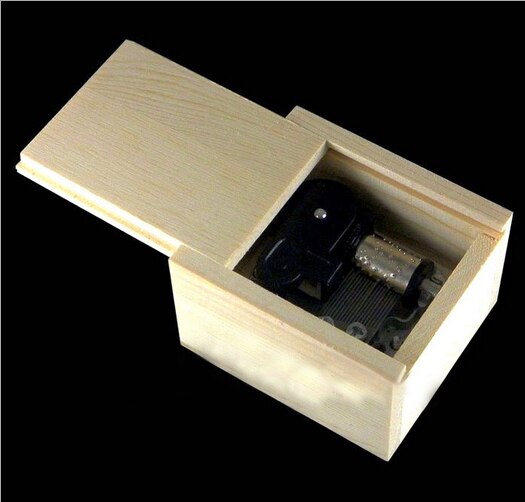 Wind Up Muzikale Bewegingen Onderdelen DIY Muziek Hout Doos Gelukkige verjaardag M02226-4