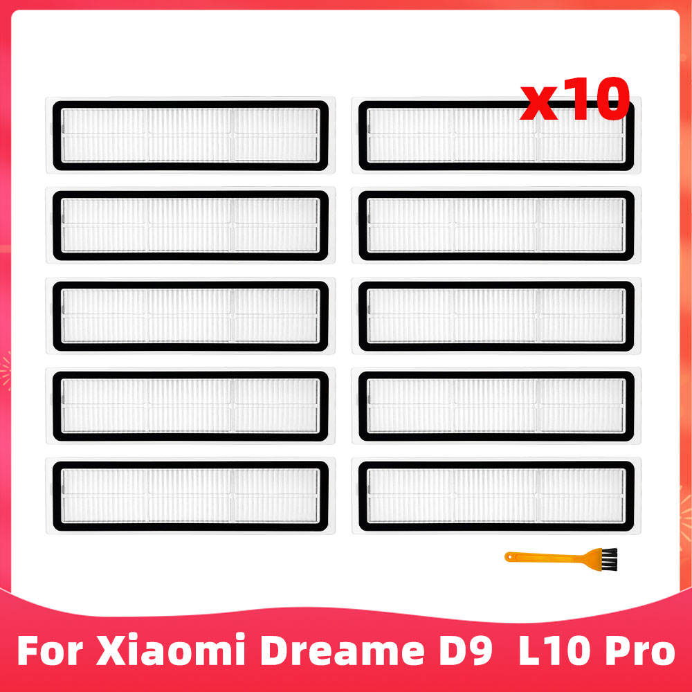 Fit For ( Dreame D9, D9 Max, L10 Pro, Trouver LDS Finder ) Roller Side Brush Mop Water Tank Filter Dust Box Accessory Part: green
