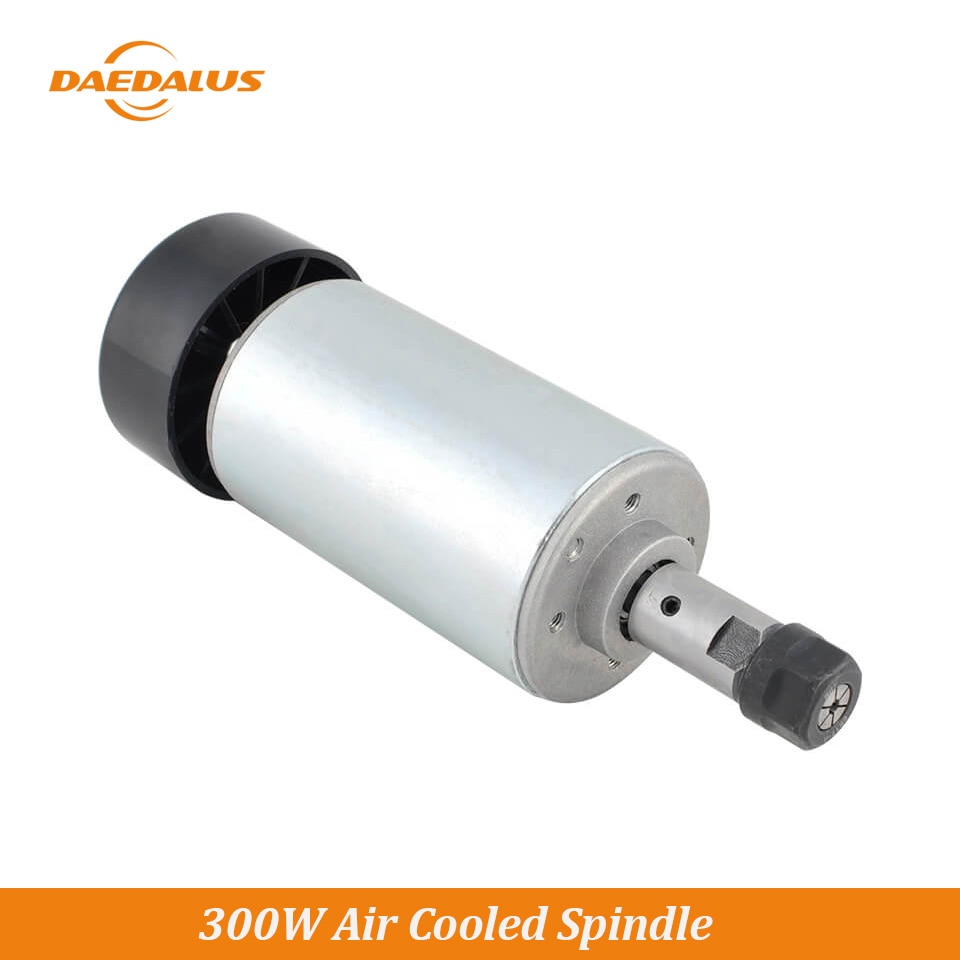 Daedalus 300W Spindle Milling Motor CNC Air Cooled Spindle Motor 12000rpm With ER11 Collect Chuck for CNC Router Machine