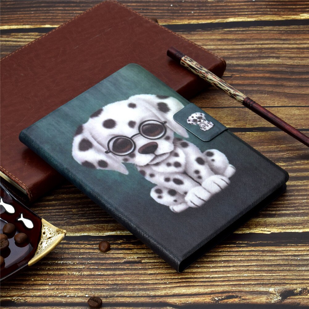 Tablet Case for Lenovo Tab M10 FHD Plus TB-X606F TB-X606X - PU Leather Stand Cover with Card Slot: Spot Dog
