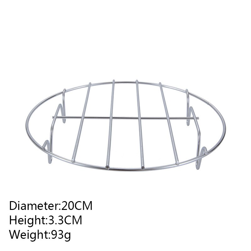 Stainless steel four-leg Pressure Cooker Pot Pan Cooking Rack Food Vegetable Crab Tall Wire Heavy Duty Steaming Rack Cookware: 3