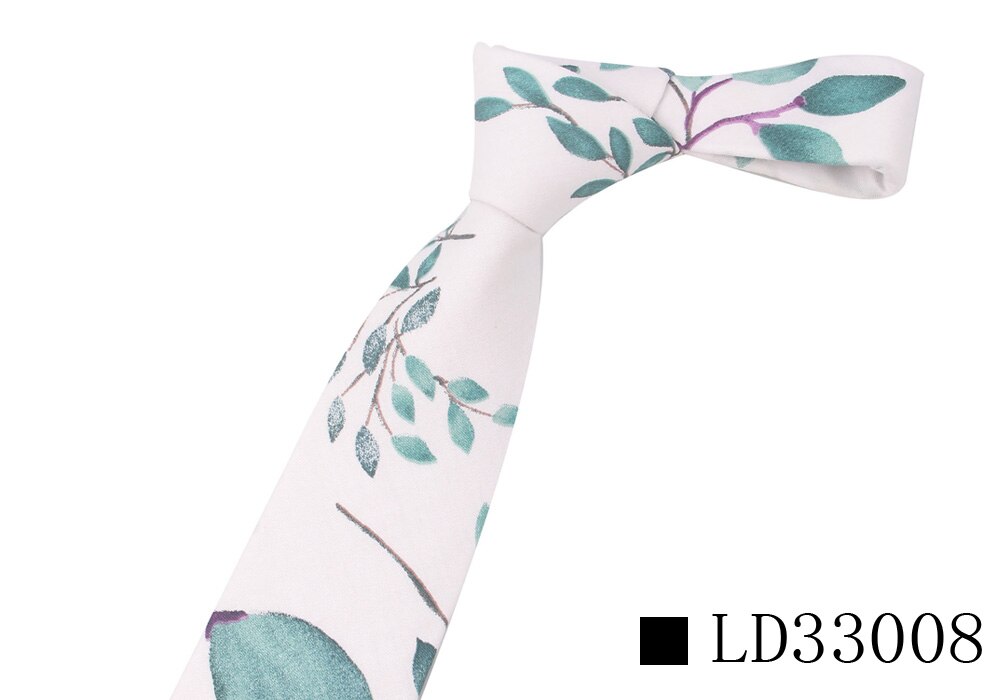Bloemenprint Stropdas Voor Mannen Vrouwen Skinny Katoen Hals Voor Bruiloft Business Casual Mode Stropdassen Klassieke Pakken Slanke Hals ties
