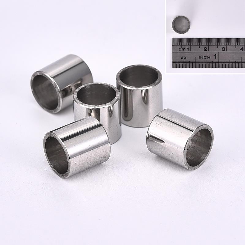 10 stück edelstahl metall Abstandshalter Rohr perlen Reize Schieberegler großes See 6mm 8mm für männer schmuckherstellung diy lederband Armbinde: Nr . .15 See 8mm