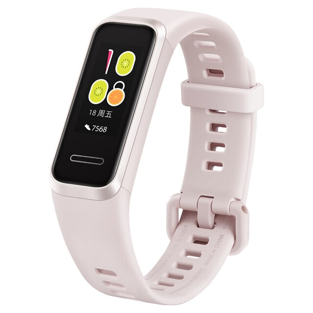Original Huawei Band 4 Smart Band Bracelet Heart Rate Sleep Monitor USB plug Charge 5ATM Waterproof Smart Watch Long Standby: Powder