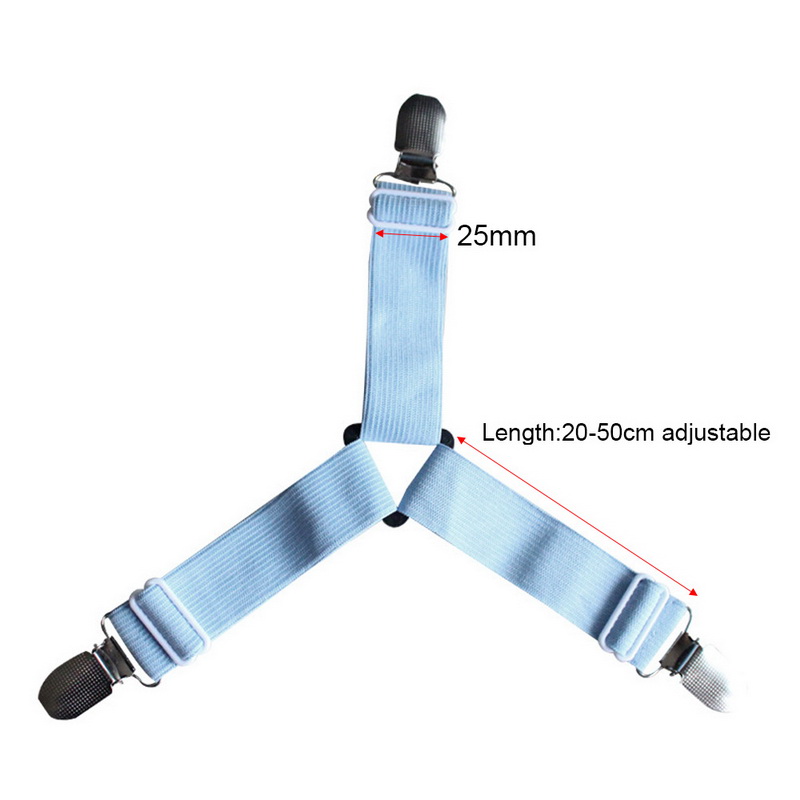 Drap de lit 4 pièces/ensemble drap de lit élastique pince forte pinces drap de lit réglable drap de lit pince drap de lit ceinture attache matelas