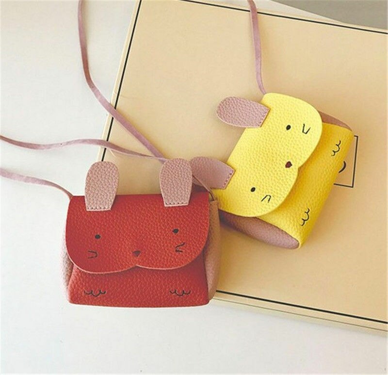 Bonito bolso de hombro de cuero de PU para niños y niñas, bandolera