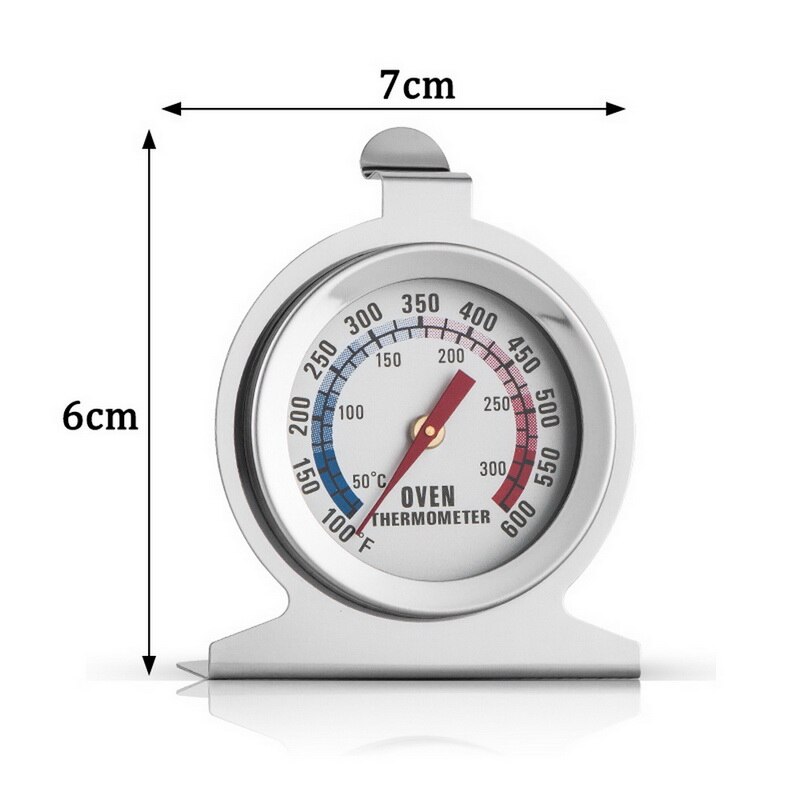 Junejour 1Pcs Stand Dial Oven Thermometer Stainless Steel Gauge Gage Kitchen Cooker Baking Supplies Food Meat Temperature