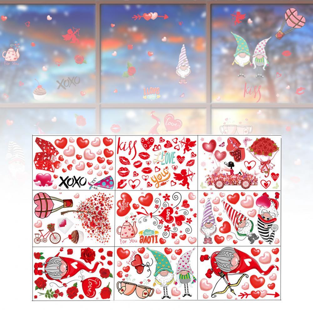 1 Set Window Stickers Window Decal Wall Decals Window Decorations Removable Self-adhesive Glass Sticker DIY Wall Stickers Home