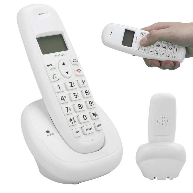 100-240V US Plug KX-T1901 Desk Phone Business Home Landline Phone FSK/DTMF Caller ID