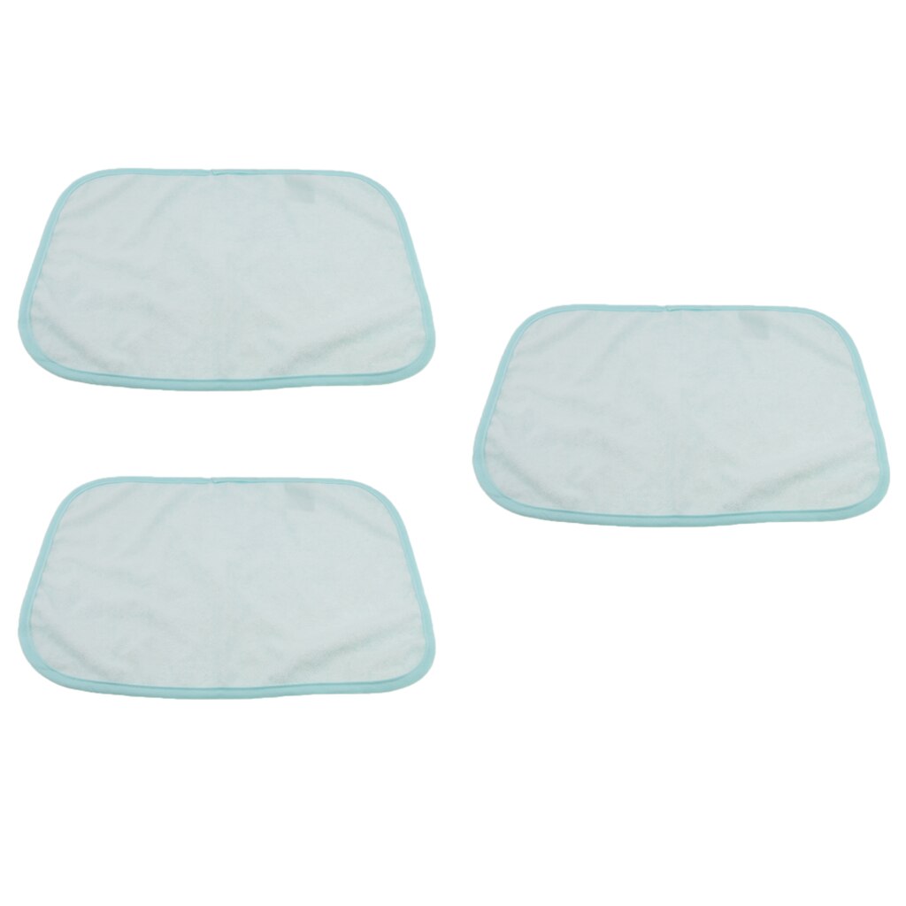 3pcs Washable Bed Sheet Mattress Elderly Incontinence Pad Protector Blue Mattress Protector Sheet Waterproof Underpad Protector