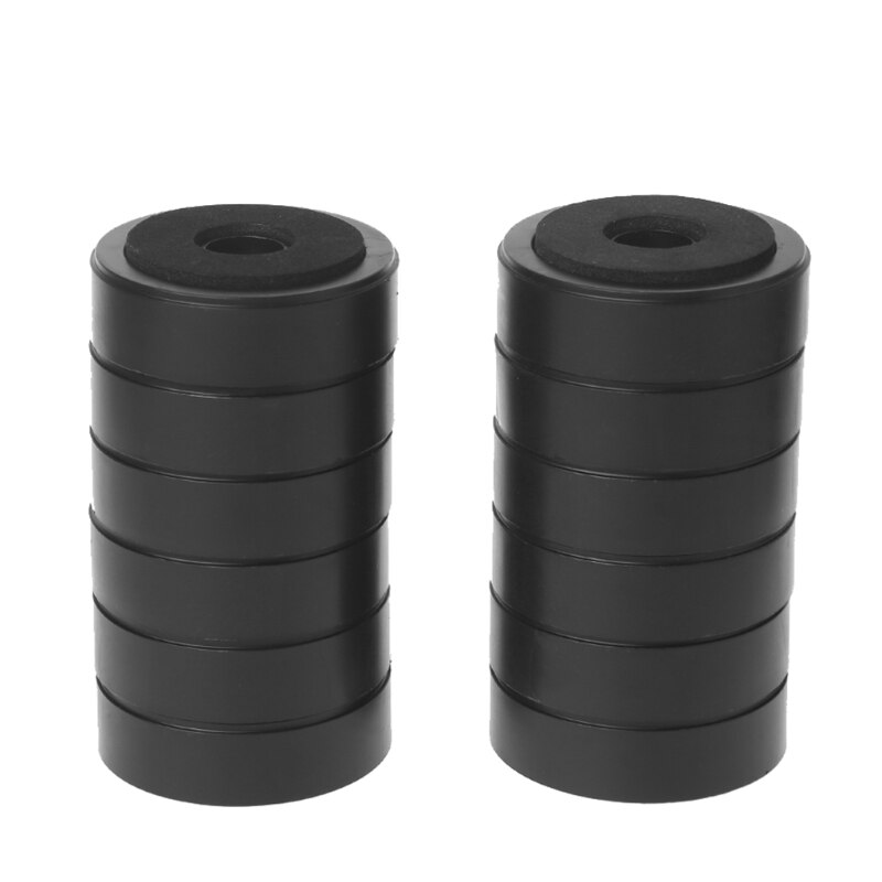 10 stuks stereo audio speakers versterker chassis schokdemper voetpad voetpads goud trillingsabsorptie stands aug: Zwart l