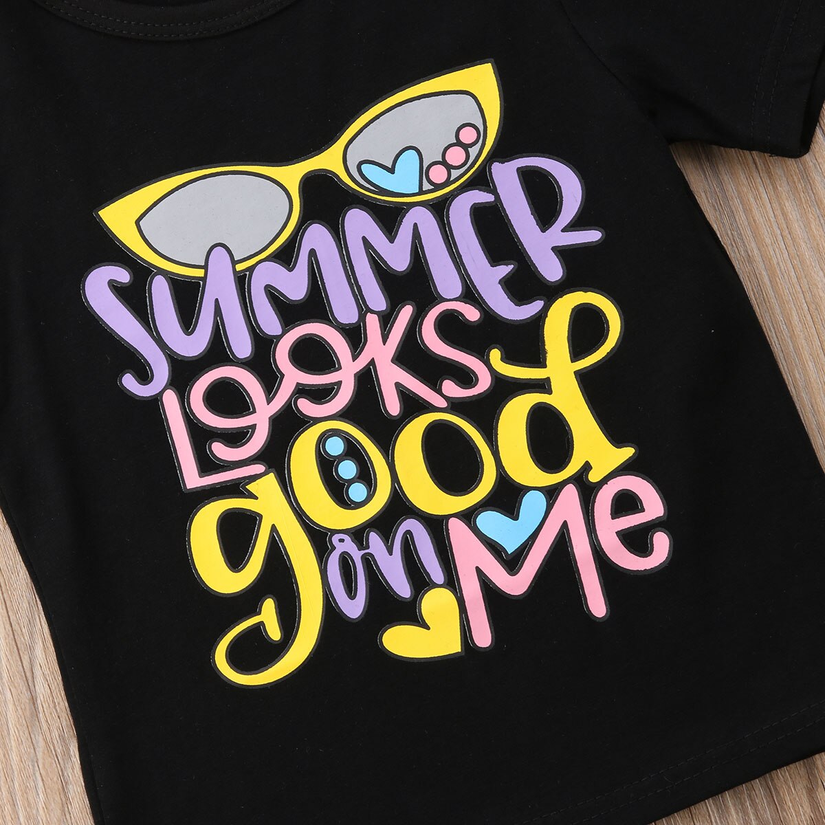 niedlich Sommer Neugeborenes Baby Mädchen T-Shirt Baumwolle Rundhals Spitzen Passender Kleidung Größe 0-24 Mt