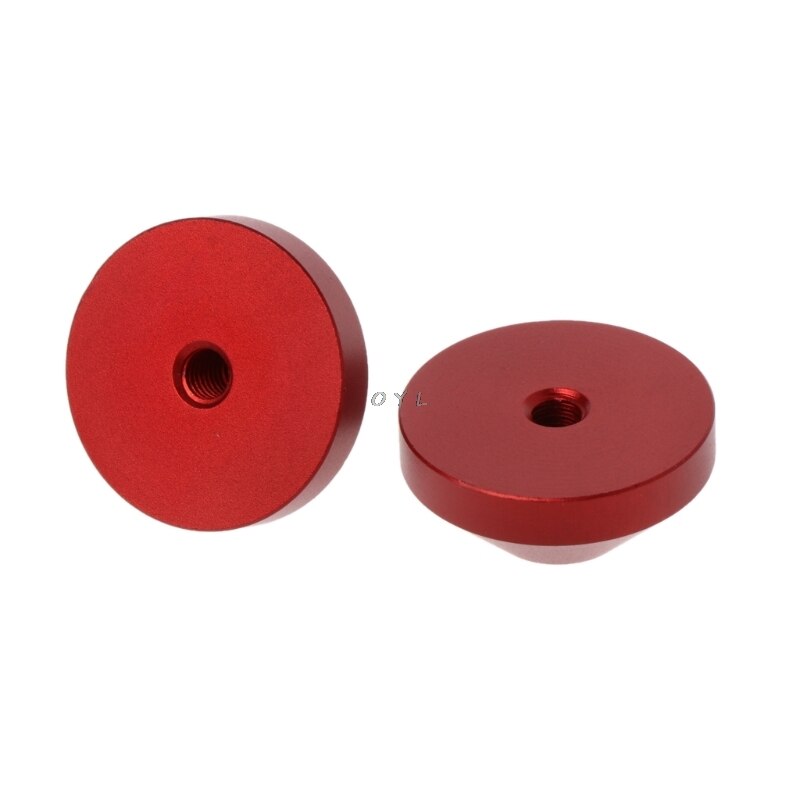 2Pcs Mechanical Keyboard Feet Anodized CNC Aluminum Feet Metal Case With Screws silver red black gold