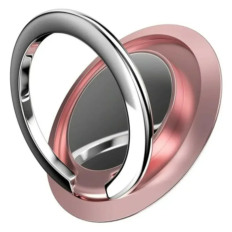 Universal Finger Ring Holder Stand Grip 360 Degree Rotating for Mobile Phone Car Magnetic Mount Phone Back Sticker Pad Bracket: Yellow
