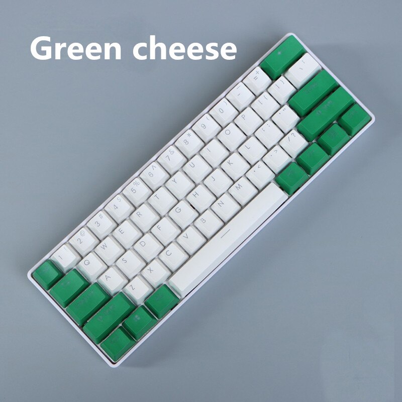 PBT keycap Poker2 gh60 61 keys are available in a variety of colors, suitable for most mechanical keyboards: 12