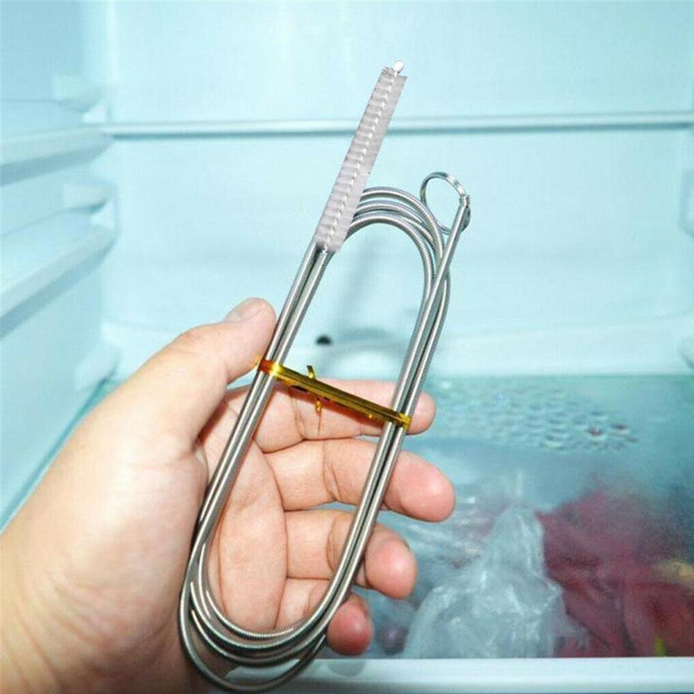 Long Flexible Refrigerator Scrub Brush 90/155cm Water dredging tool Cleaning The Water Tubing Refrigerator Drain Dredge Gadgets