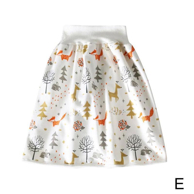 Bekväma shorts för blöjkjol för barn 2 in 1 vattentäta och absorberande shorts för blöjor för barn: E / L