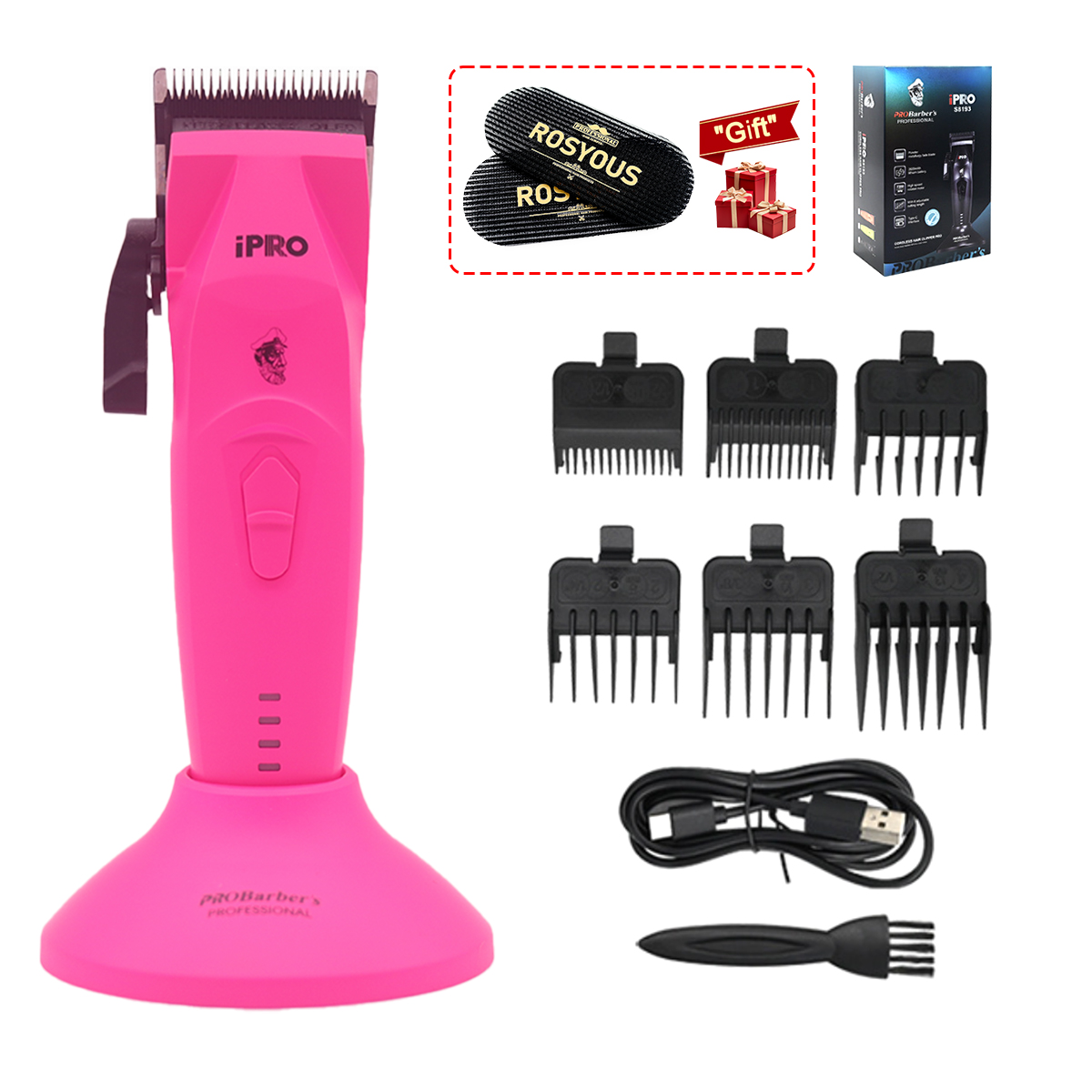 Professionelles Haarschneidemaschinen-einstellen für Männer mit bürstenlosem Motor-, DLC-Klinge, 10.000 U/min, Friseurmaschinen, Haarschneidemaschine: Schwarz