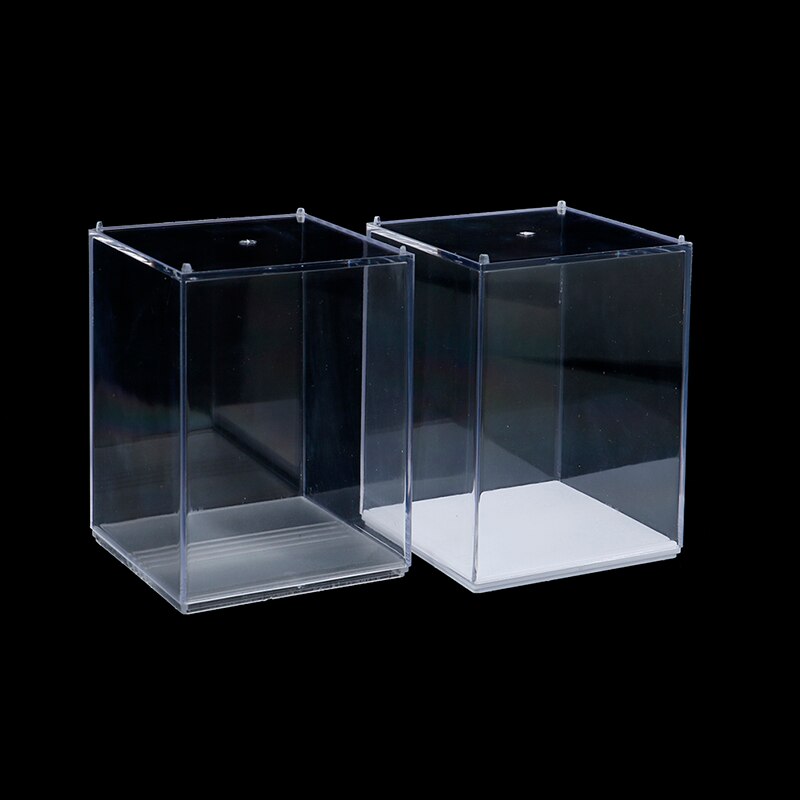8*8*10CM Acrylic Display Case Self-Install Clear Cube Box UV Dustproof Basketball Toy Figures Collectibles Protection 1Pc