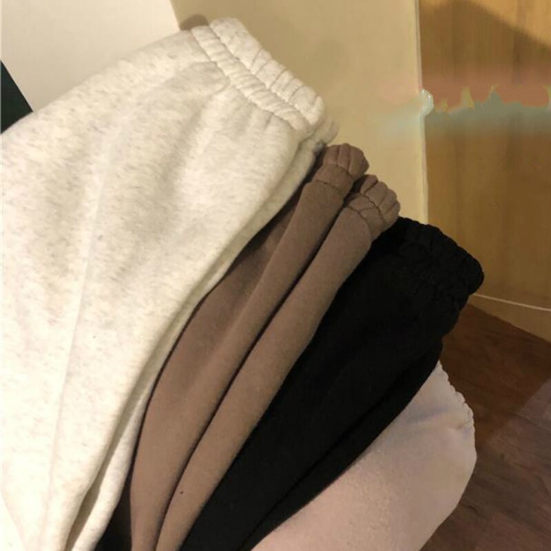 Harembroek Vrouwen Effen Alle-Wedstrijd Lente Ulzzang Mode Dikkere Trekkoord Chic Meisjes Capri Trendy Casual 4 kleur
