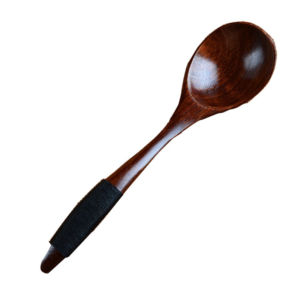 Cuchara para cenas de madera Natural, utensilios para arroz, sopas, Cereales hechos a mano para el hogar, vajilla, cubiertos, cocina, Catering # W3
