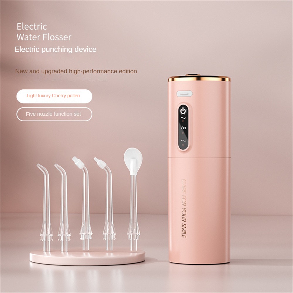 Xiaomi Munddusche Tragbare IPX7 Wasserdichte Wiederaufladbare Dental Wasser Flosser 3 Modi Zahnreiniger 280 ML Dental Wasser Jet: Grey