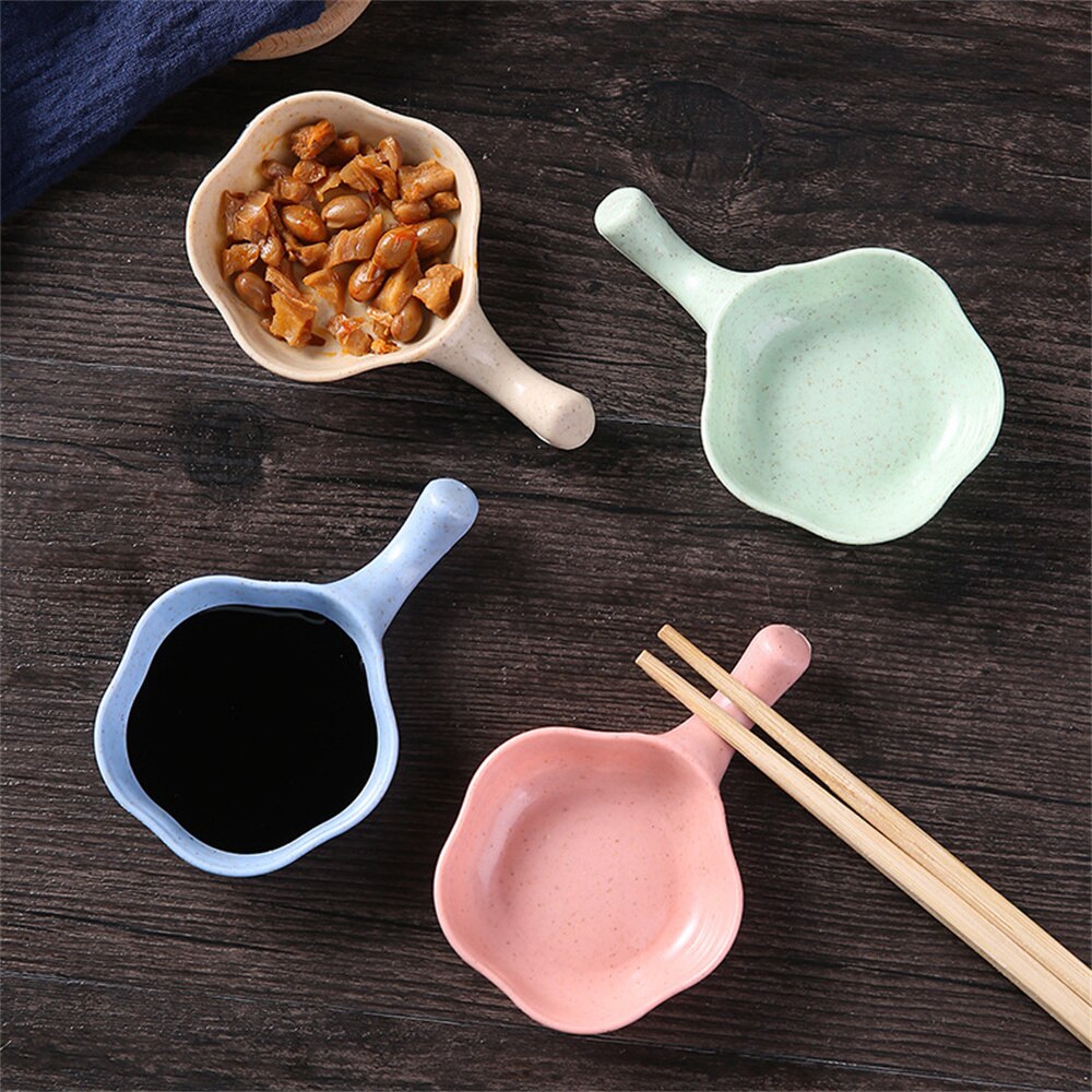 Soucoupe multifonction pour assaisonnement, Sauce alimentaire, accessoires de cuisine, support de baguettes, repos des aliments, plat à tremper, petite assiette à collation