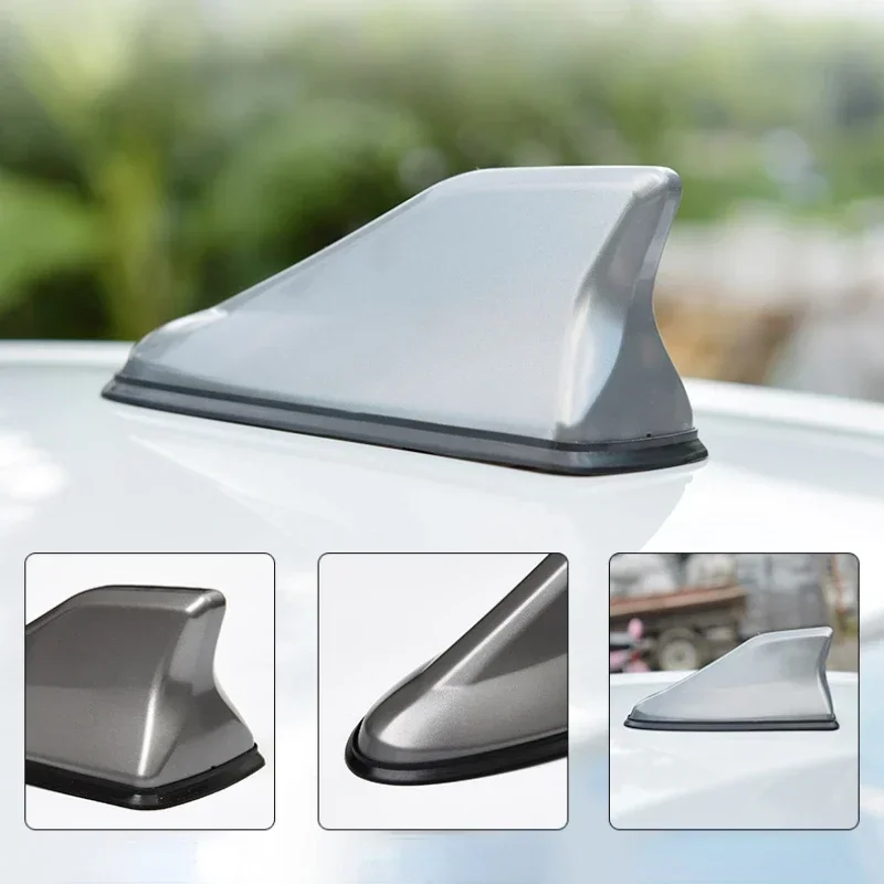Car Shark Fin Antenna Cover for SUV Truck Universal Carbon Fiber Look Radio Signal Aerials Roof Exterior Accessories Amagi