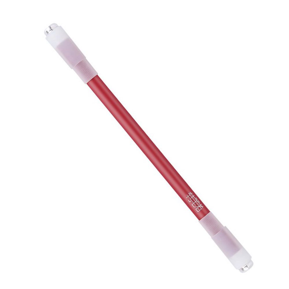 1PC Spinnen Kuli Kreative Gelegentliche Blitz Rotierenden Spielen Gel Stifte Schüler Spielzeug Freisetzung Druck Komfortable Penspinning Stift: C-rot