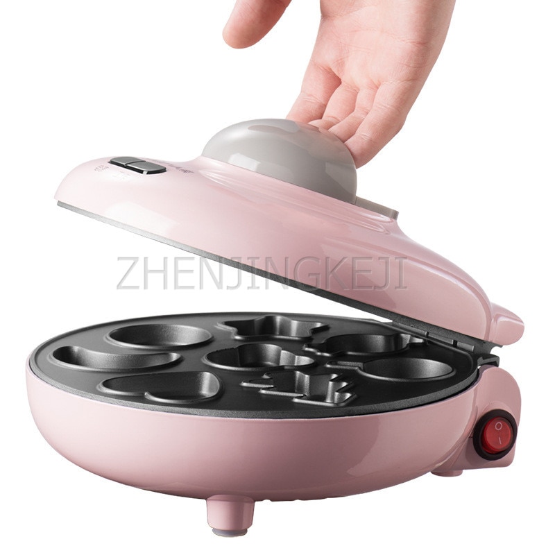 Electrical Household Cartoon Cake Machine Mini Cake Machine Non-Stick Model Pink Cute Double-Sided Constant Temperature Baking