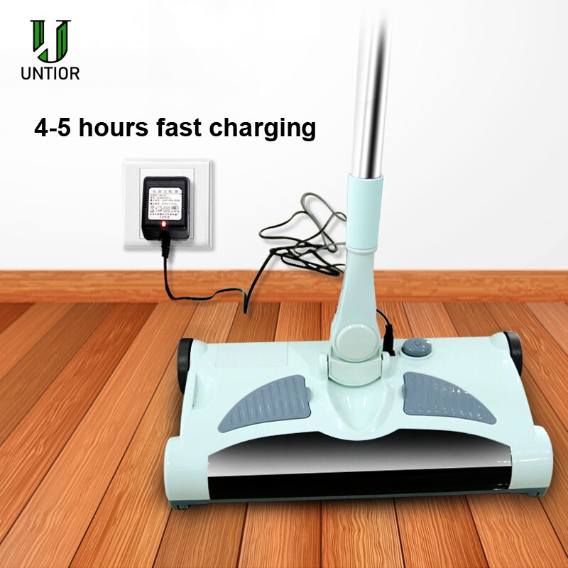 UNTIOR Electric Floor Sweeper Cleaner Vacuum Rechargeable Wireless Hand Push Vacuum Cleaner Household Electric Mop Broom Robot