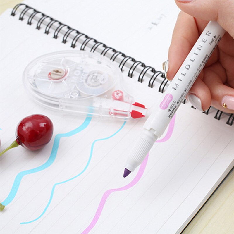 Original zebra mildliner highlighter dobbelt liner highlighter maker pen japansk mild liner highlighter pen