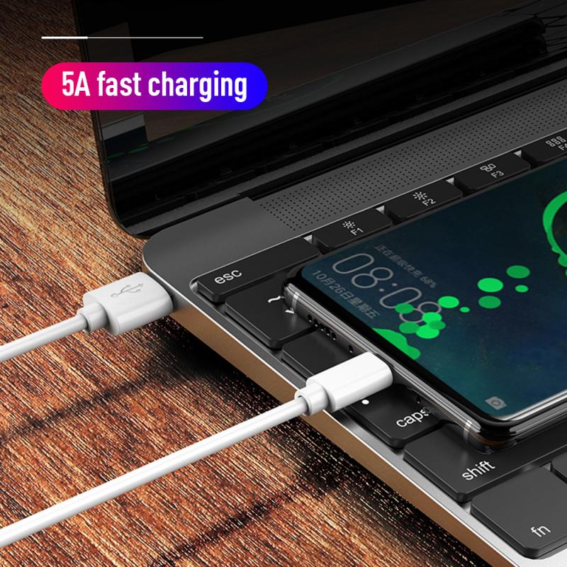 0.25m/1m/1.25m/2m Fast Type Charging Cable 5A Huawei Super Charger USB TypeC Sync Date Cable For Mate9 Mate10 P10 P20 Glory V10