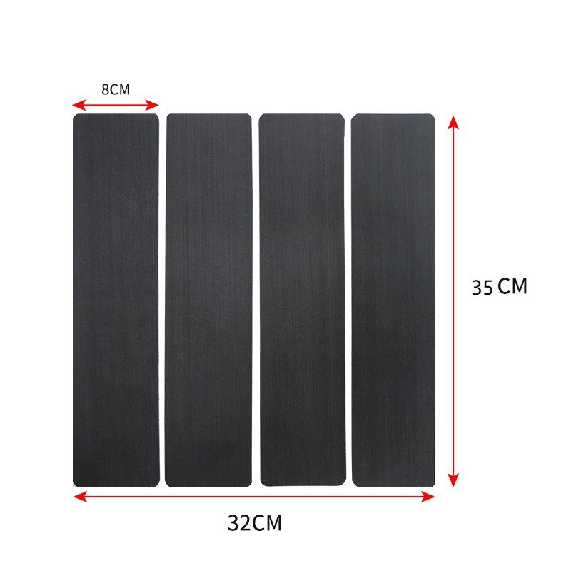 6 Pieces Surfboard Traction Pad Front Deck Pads Premium EVA with Tail Kicker 3M Adhesive for Longboard Shortboard Fish Skimboard