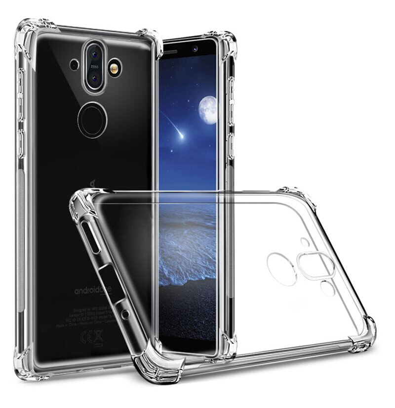 Shock-Proof Case Voor Nokia 2 3 5 6 7 8 Tpu Phone Case Cover Voor Nokia 6 2.1 3.1 5.1 6.1 7.1 7 Plus Dual Slanke Volledige Cover Cas