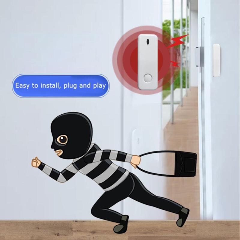 Wireless Door Window Auto Dial Independent Magnetic Sensor Burglar Alarm