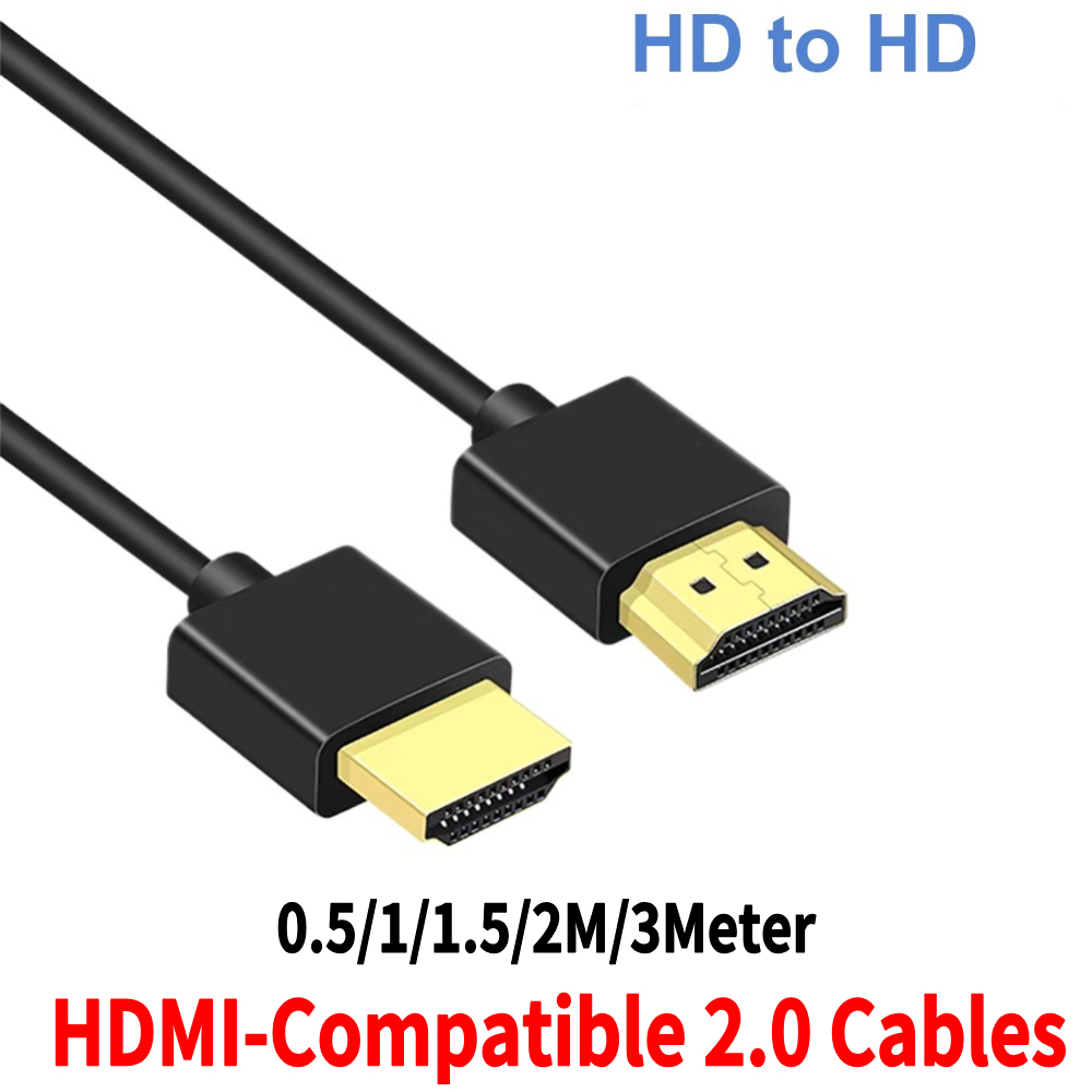 Vergulde hdmi-kabel 1.4 4k 1080p 3d voor hdtv-splitter/switcher , 0.5m 1.5m 3m hdmi-naar-hdmi-kabel, snelle ethernetkabel