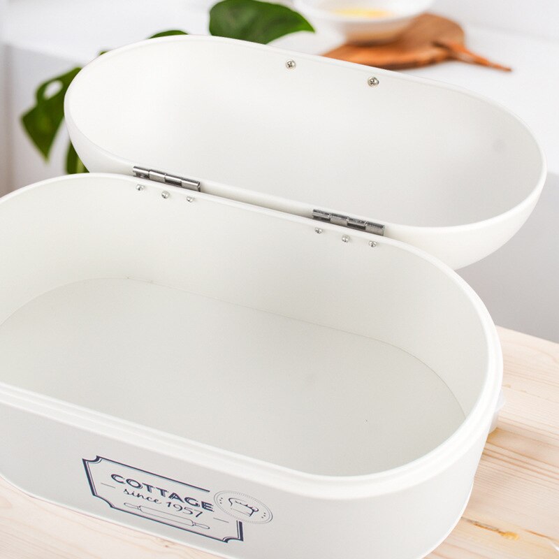 European-style Large-capacity Dustproof Bread Box Kitchen Baking Bread Food Tool Storage Box Home Iron Storage Box