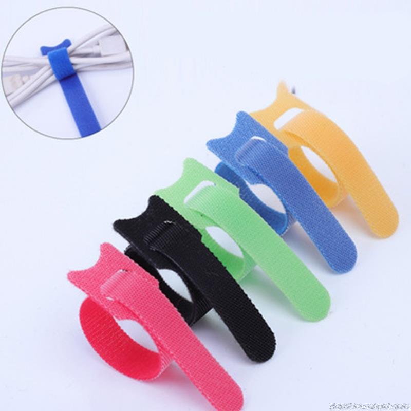 Tiras de Velcro reutilizables para envolver cables, cintas de Cable con cremallera, varios colores, surtido de tiras ajustables, , 8 unidades, 15 unidades