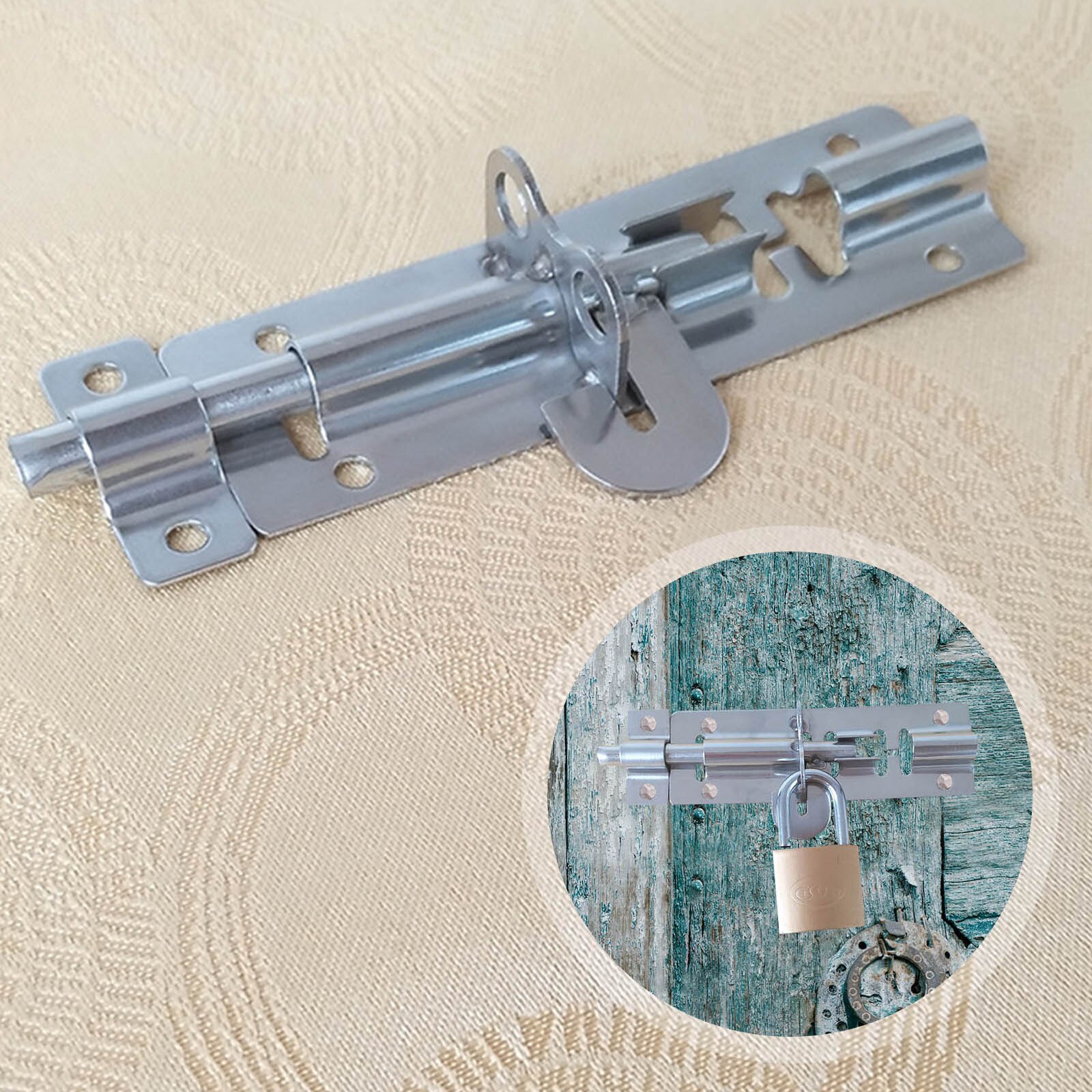 4pcs Sliding Bolt Sliding Lock Stainless Steel Sliding Door Lock