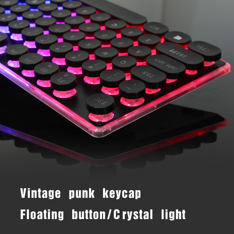 RGB LED Backlight USB Wired Gaming Keyboard & Mouse for Laptop USB Wired Ergonomic Gaming Keyboard Mouse Set Combos