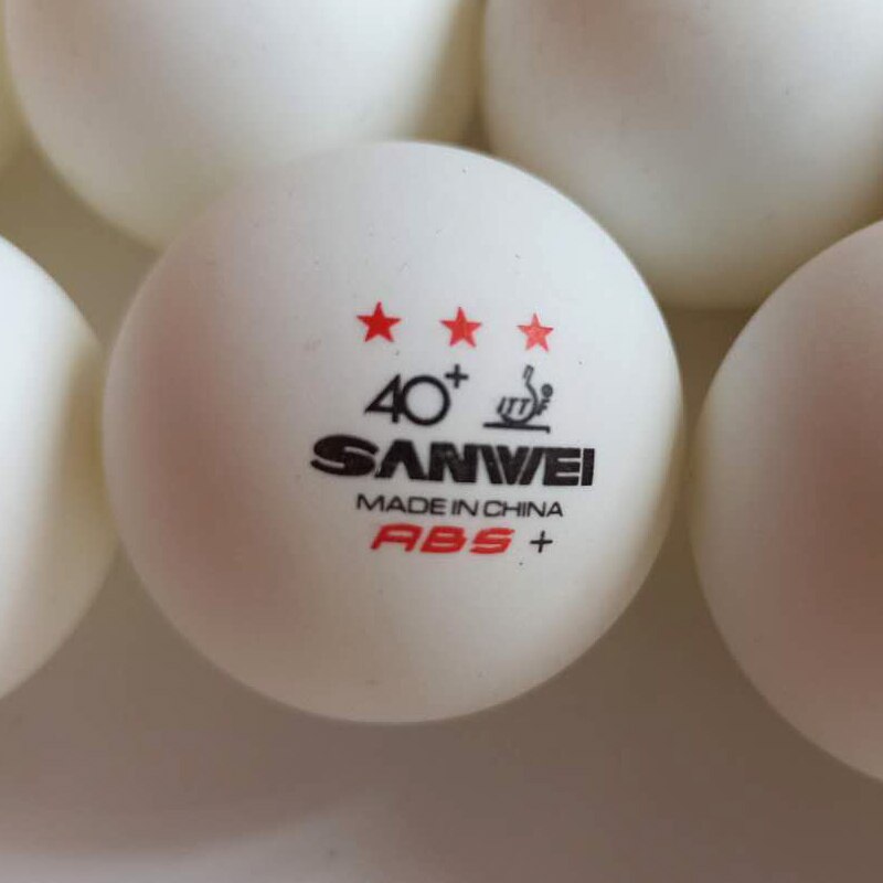 Original sanwei 40+ 3stars material ABS table tennis balls good for training ping pong game