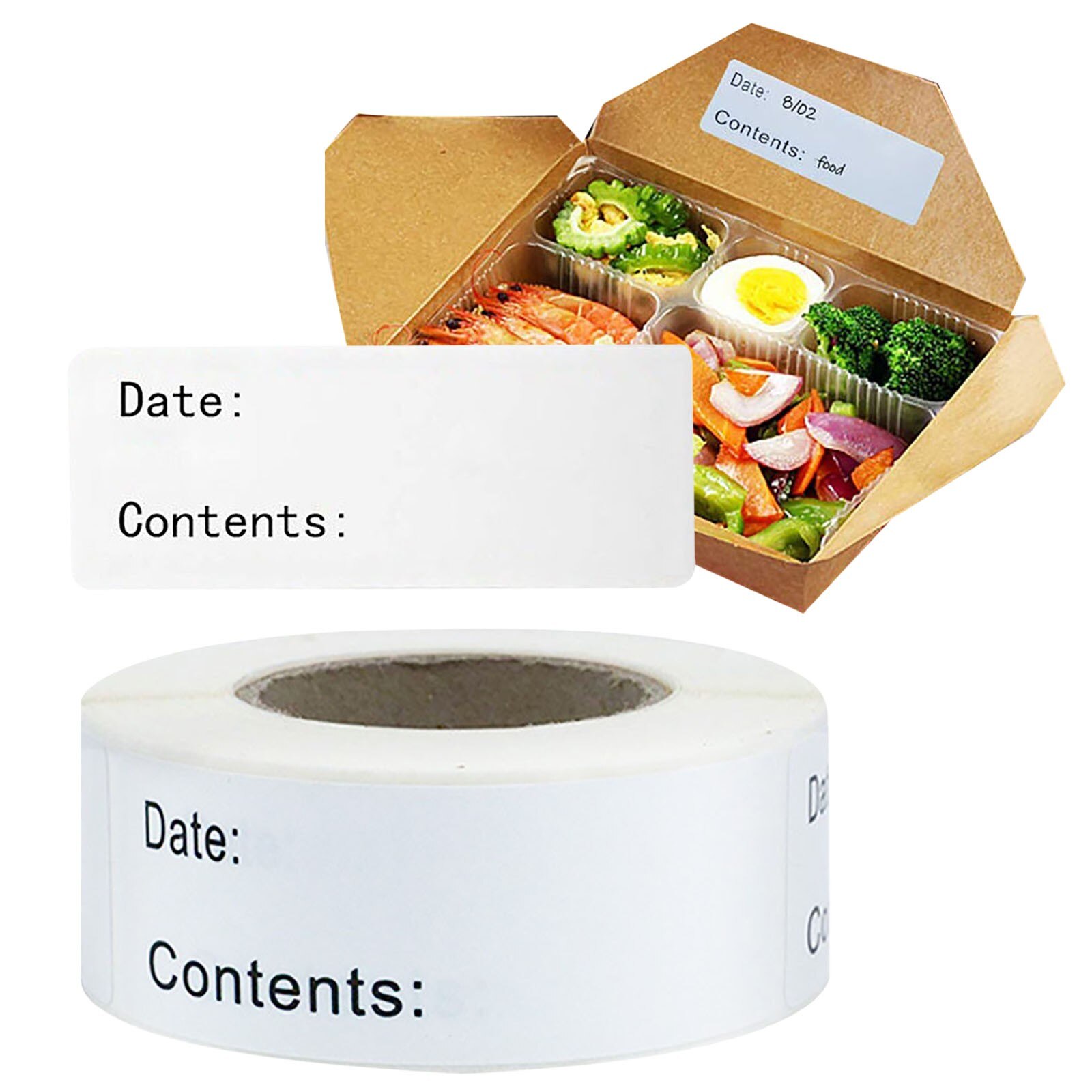 1pc Food label paper Powerful self adhesive label sticker for household kitchen Easy to dissolve high temperature stickers