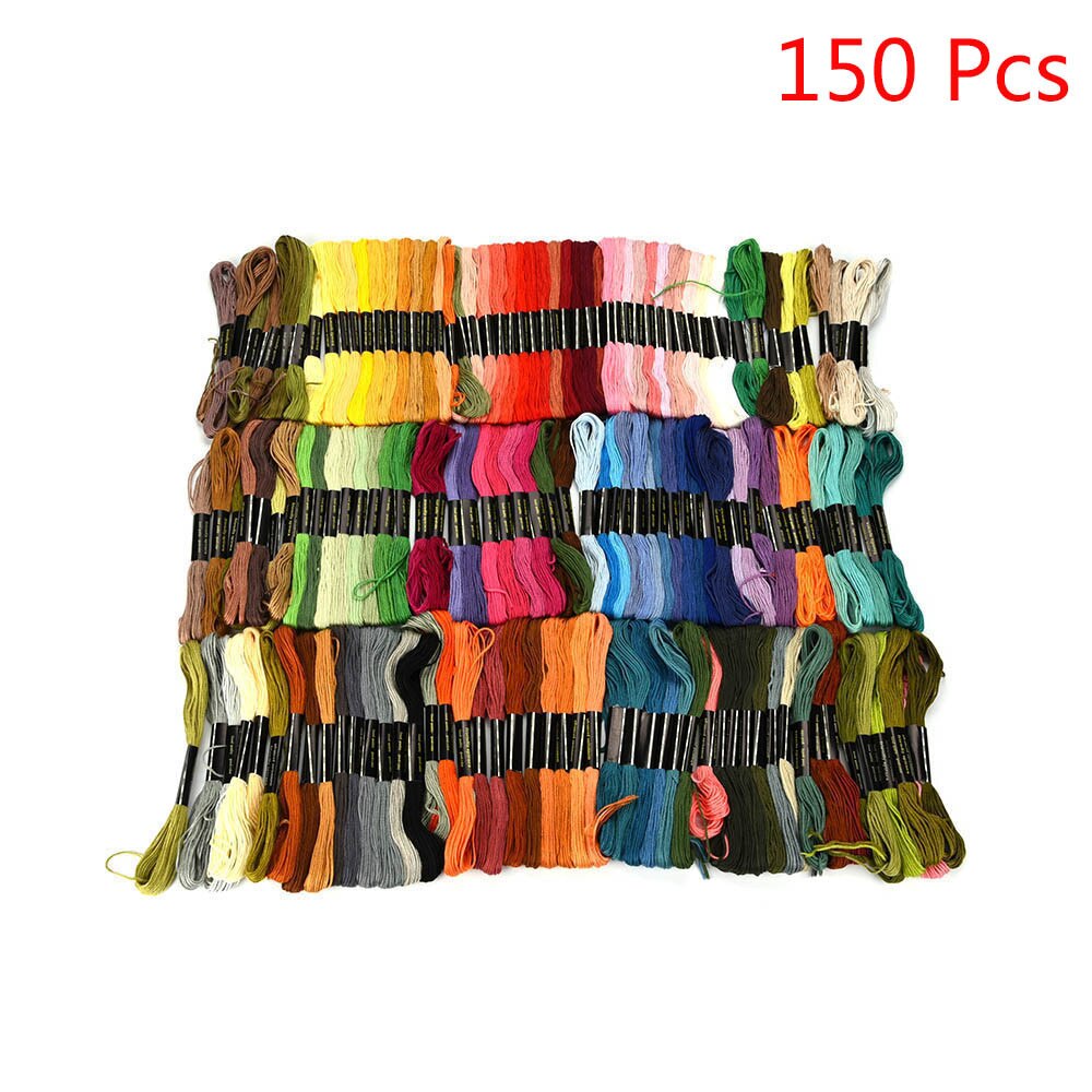 Premium Rainbow Color Embroidery Floss Cross Stitch Threads Cotton Cross Stitch Embroidery Floss Sewing Skeins Craft