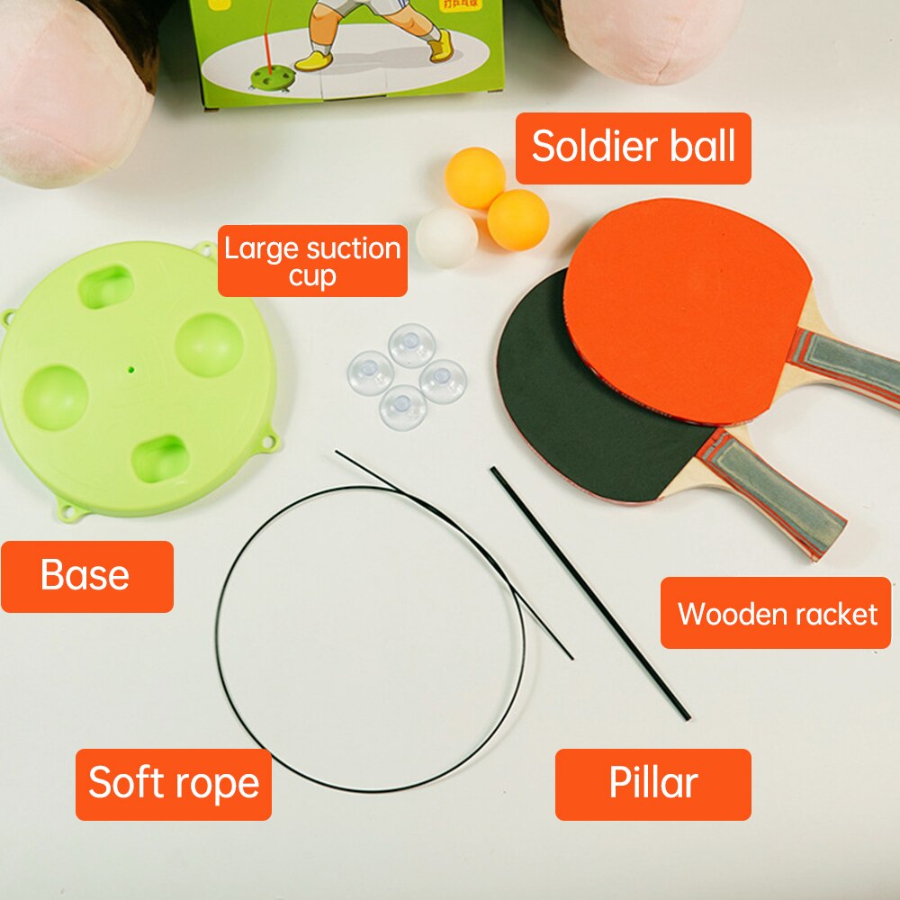 Portable Table Tennis Trainer Table Tennis Soft Training Machine Elasticity Kid Adult Practice Trainer Fi 3 ord