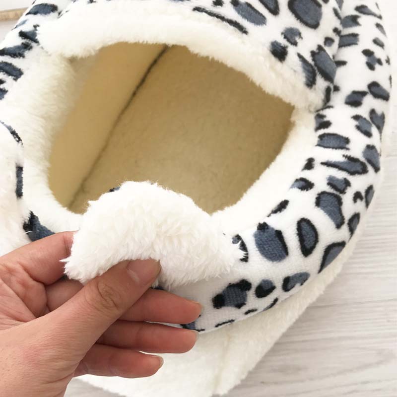 Pet cat dog house bed soft warm nest kennel bed cave house sovepose matte telt kjæledyr vinter varmt hus for små hundekatter