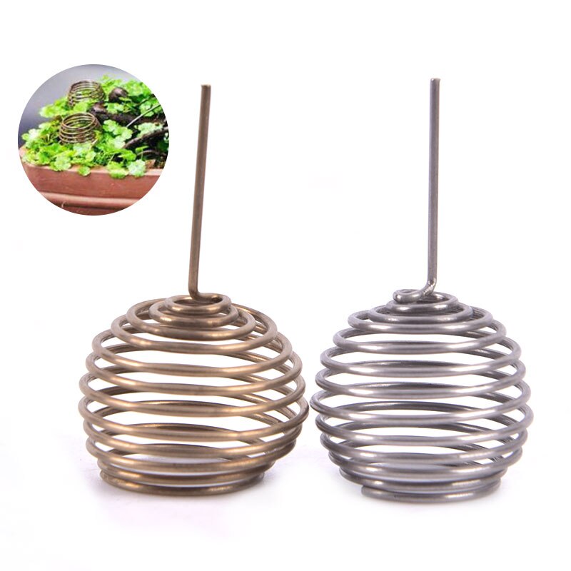1 pièces inox engrais panier bonsaï fertilisation automatique engrais boîte parc agricole plante engrais boîte