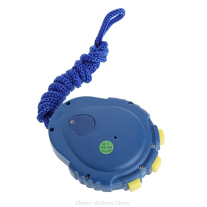 Handheld Digital LCD Sports Stopwatch Chronograph Counter Timer w/Strap Au 27 20