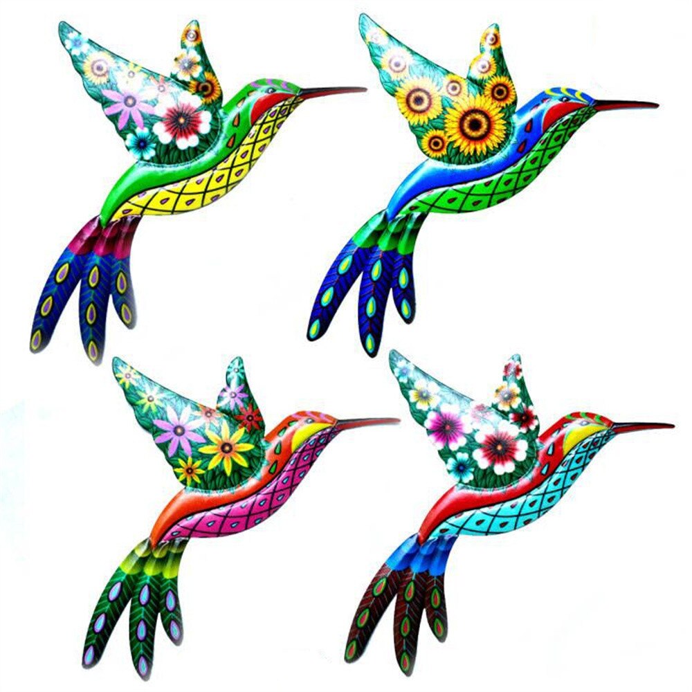 Oiseau colibri en fer forgé, artisanat d&#39;art Mural pour salon, jardin, bureau, décoration murale de chambre à coucher
